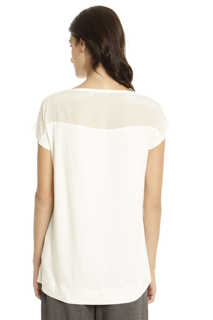 T-shirt bimateriale Fashion Market T-shirt bimateriale Fashion Market