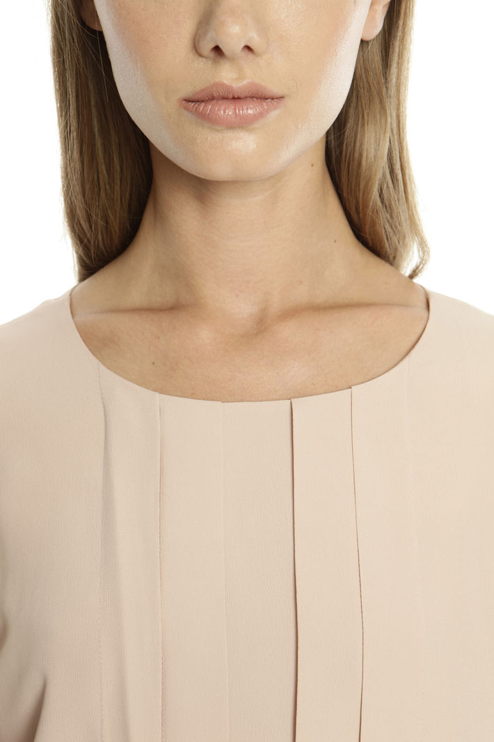 Blusa con pieghe decorative Diffusione Tessile Blusa con pieghe decorative Diffusione Tessile