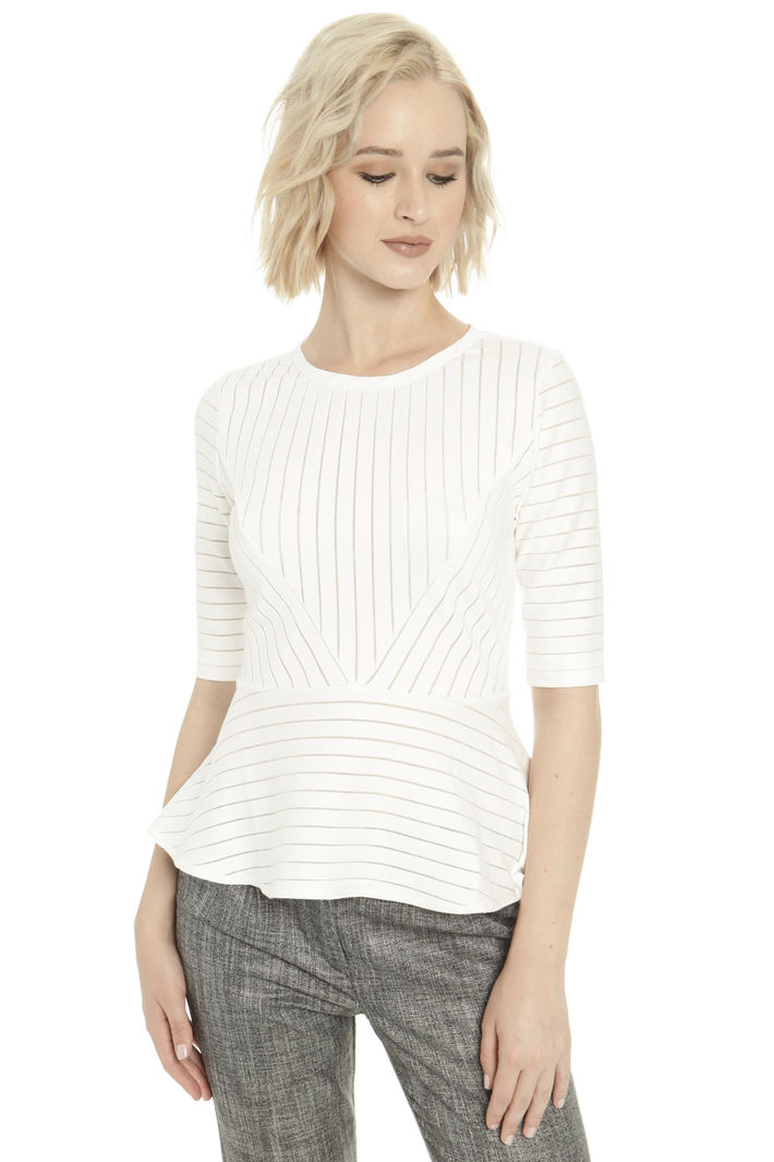 Top con righe in trasparenza Fashion Market Top con righe in trasparenza Fashion Market