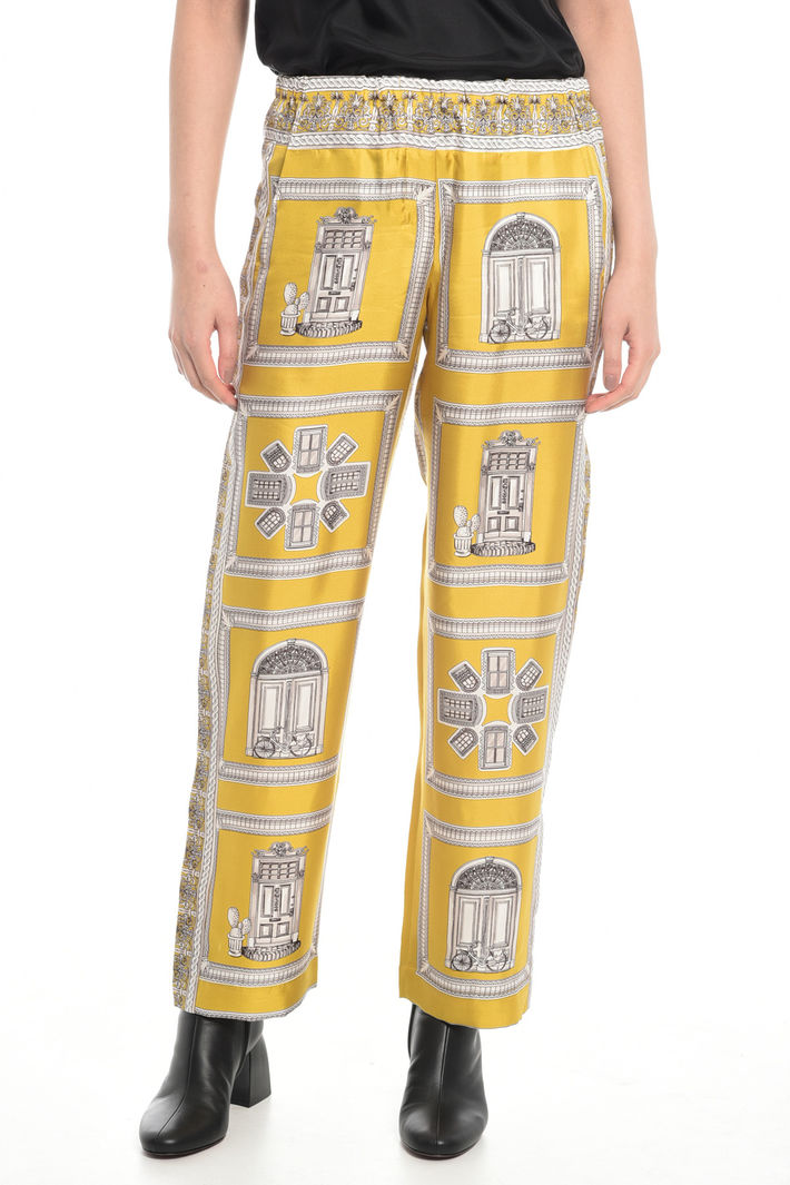 Pantaloni ampi in twill Diffusione Tessile Pantaloni ampi in twill Diffusione Tessile