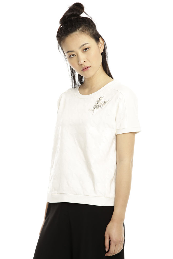 Top boxy in cotone stretch Diffusione Tessile Top boxy in cotone stretch Diffusione Tessile