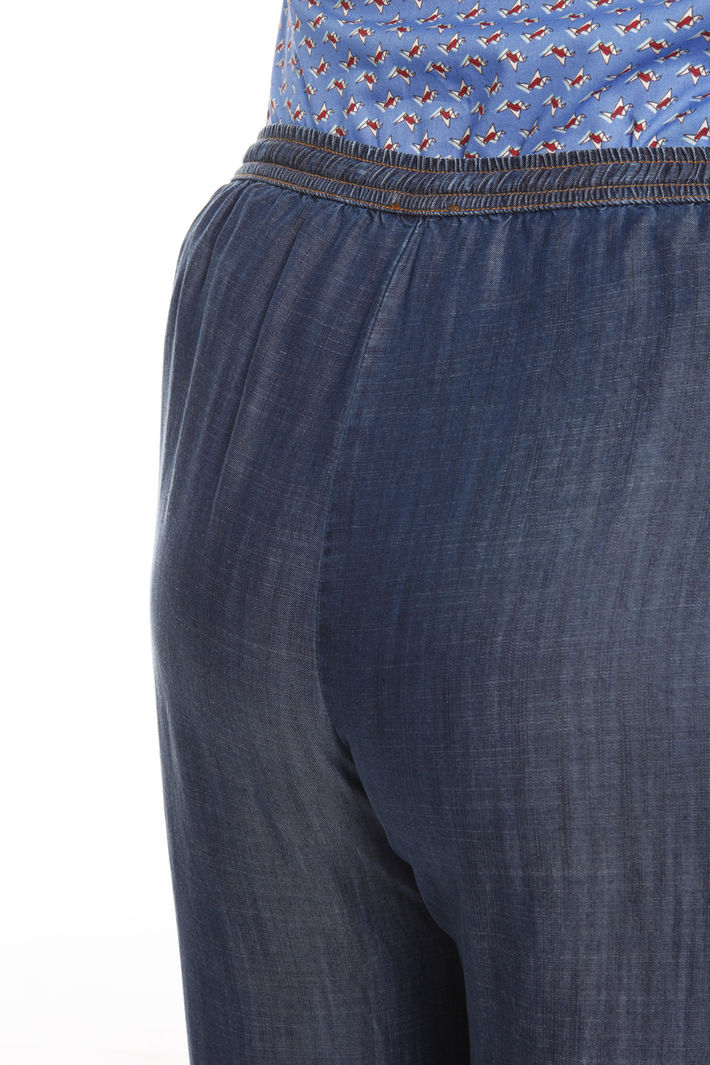 Pantalone denim con coulisse Intrend Pantalone denim con coulisse Intrend