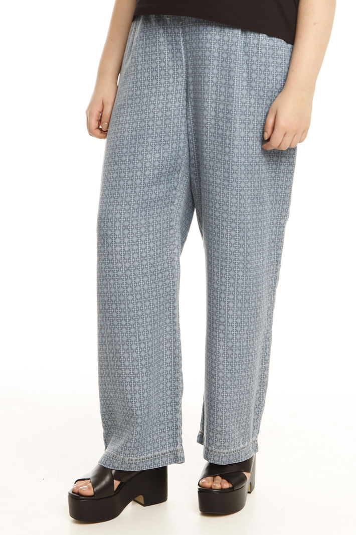 Pantalone denim con coulisse Intrend Pantalone denim con coulisse Intrend