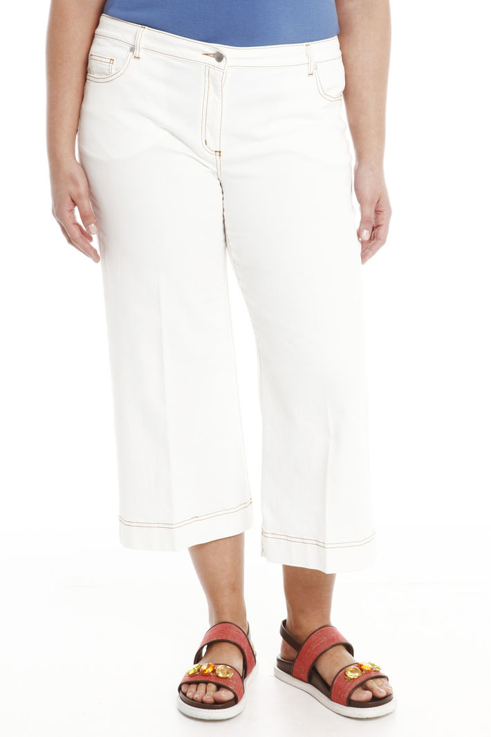 Jeans cropped in denim leggero Intrend Jeans cropped in denim leggero Intrend