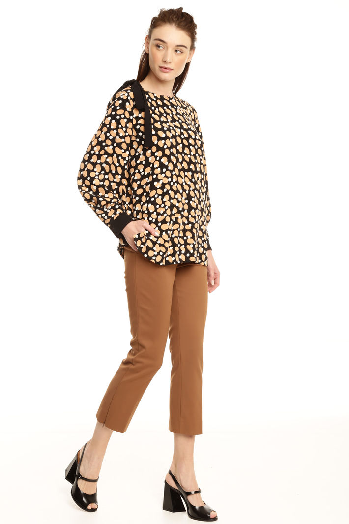 Blusa over in crepe di seta Diffusione Tessile Blusa over in crepe di seta Diffusione Tessile