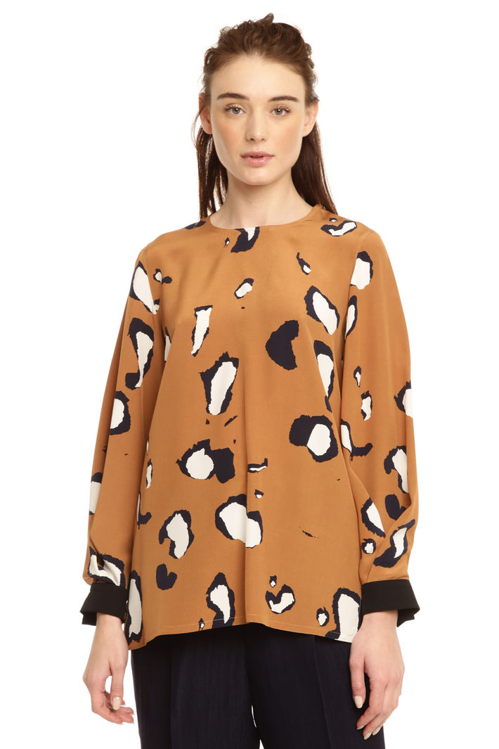 Blusa over in crepe di seta Diffusione Tessile Blusa over in crepe di seta Diffusione Tessile