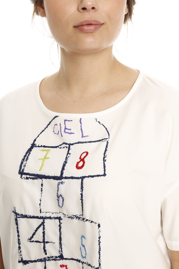 Blusa in popeline di cotone Intrend Blusa in popeline di cotone Intrend