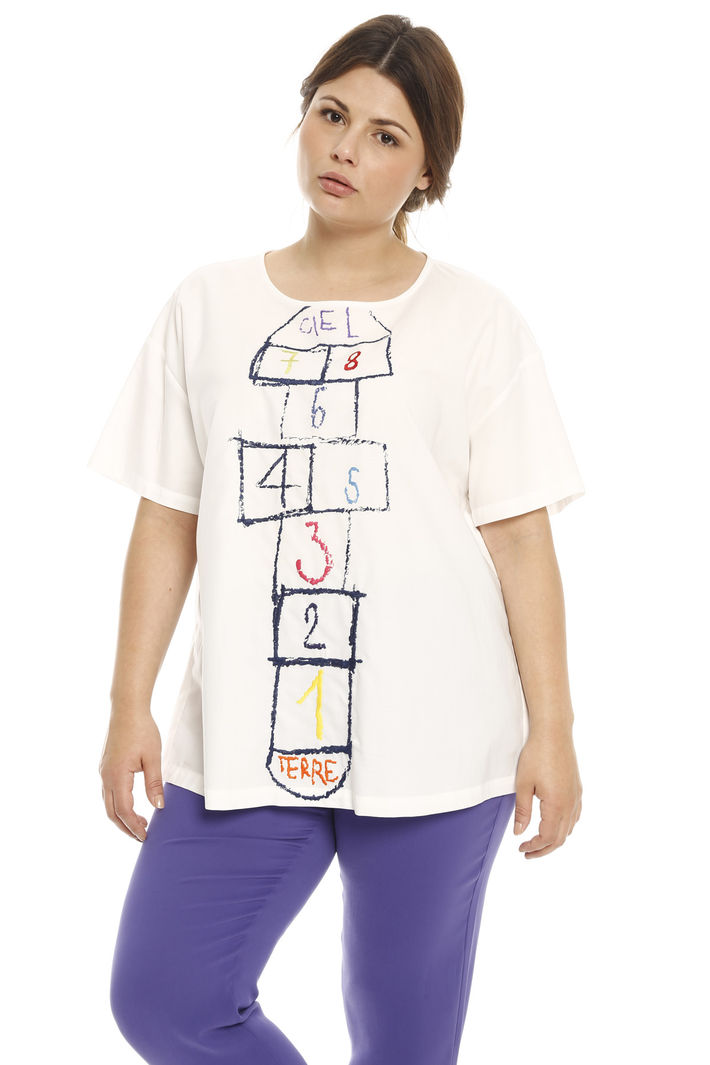 Blusa in popeline di cotone Intrend Blusa in popeline di cotone Intrend