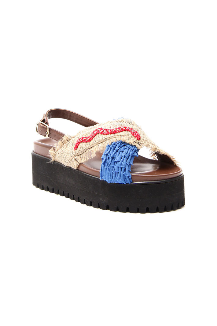 Sandalo incrociato in pelle Intrend Sandalo incrociato in pelle Intrend