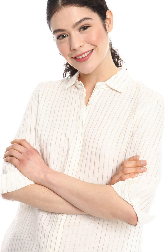 Camicia in lino e lurex Fashion Market Camicia in lino e lurex Fashion Market