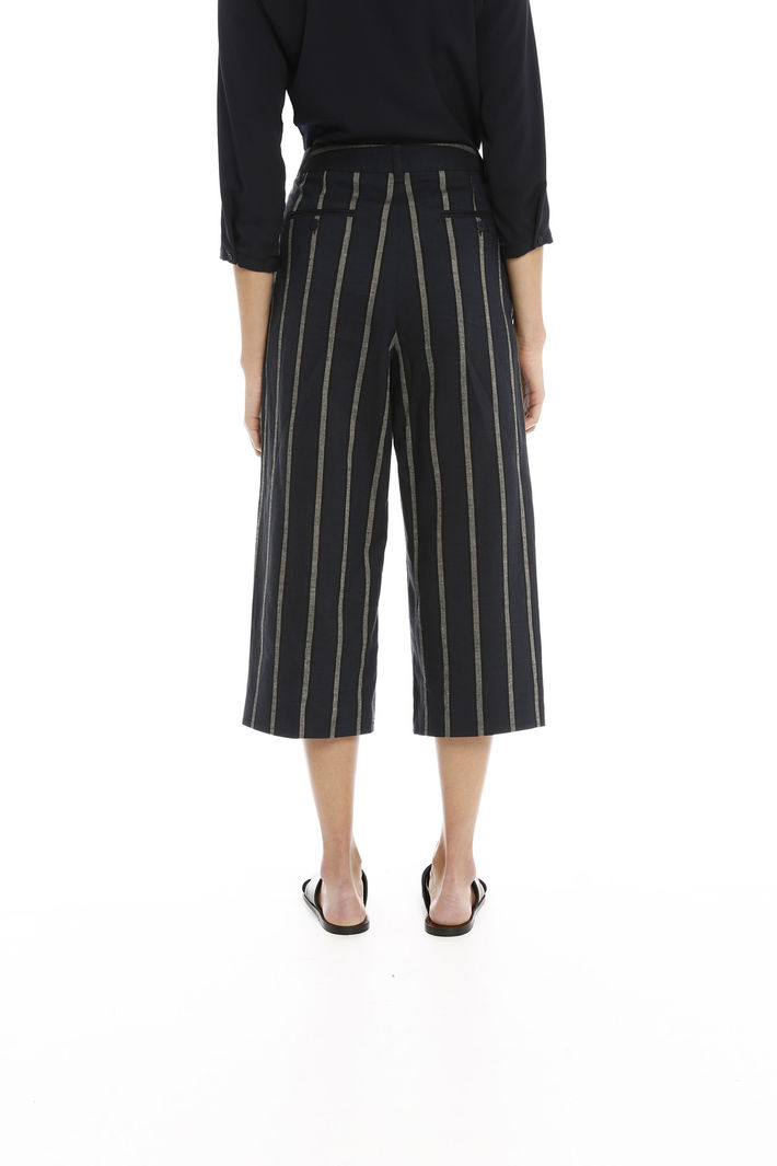 Pantaloni a righe in lino Intrend Pantaloni a righe in lino Intrend