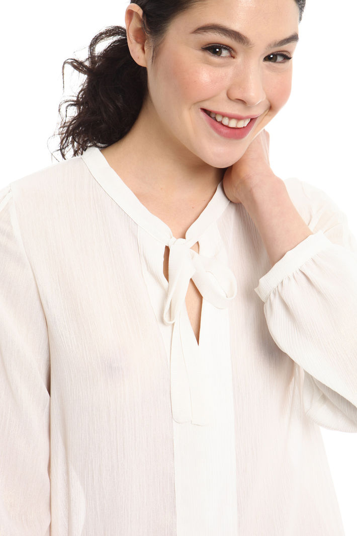 Blusa in crepe lurex Fashion Market Blusa in crepe lurex Fashion Market