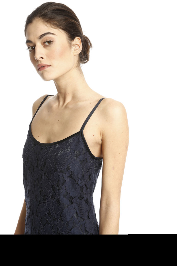Avec DentelleBleu De Nuit La Longue Robe qSVGLzpUM