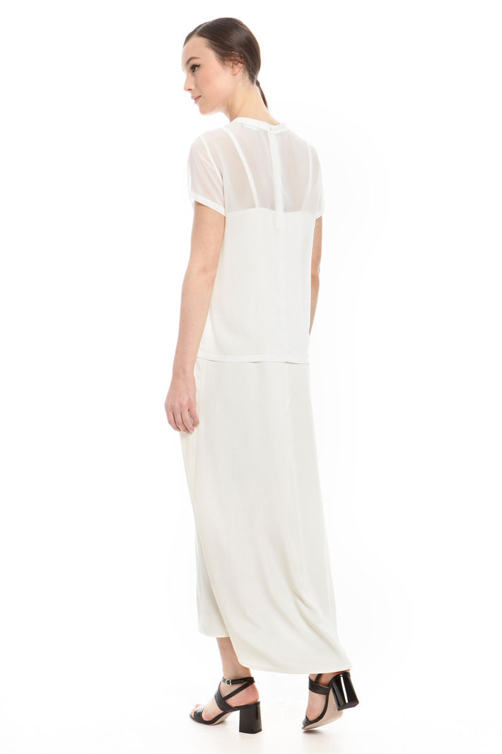 Abito in crepe con top Diffusione Tessile Abito in crepe con top Diffusione Tessile