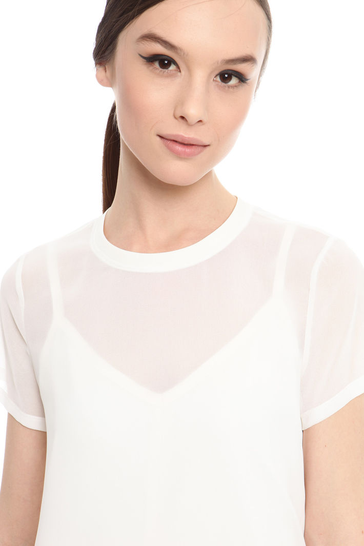 Abito in crepe con top Diffusione Tessile Abito in crepe con top Diffusione Tessile