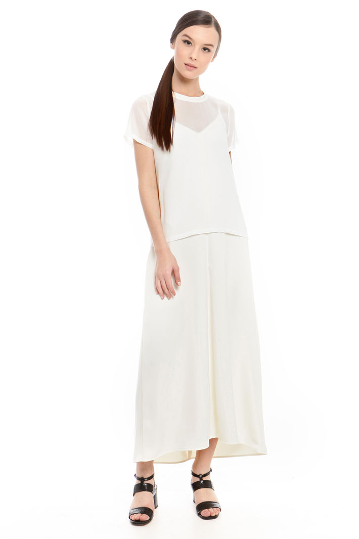 Abito in crepe con top Diffusione Tessile Abito in crepe con top Diffusione Tessile