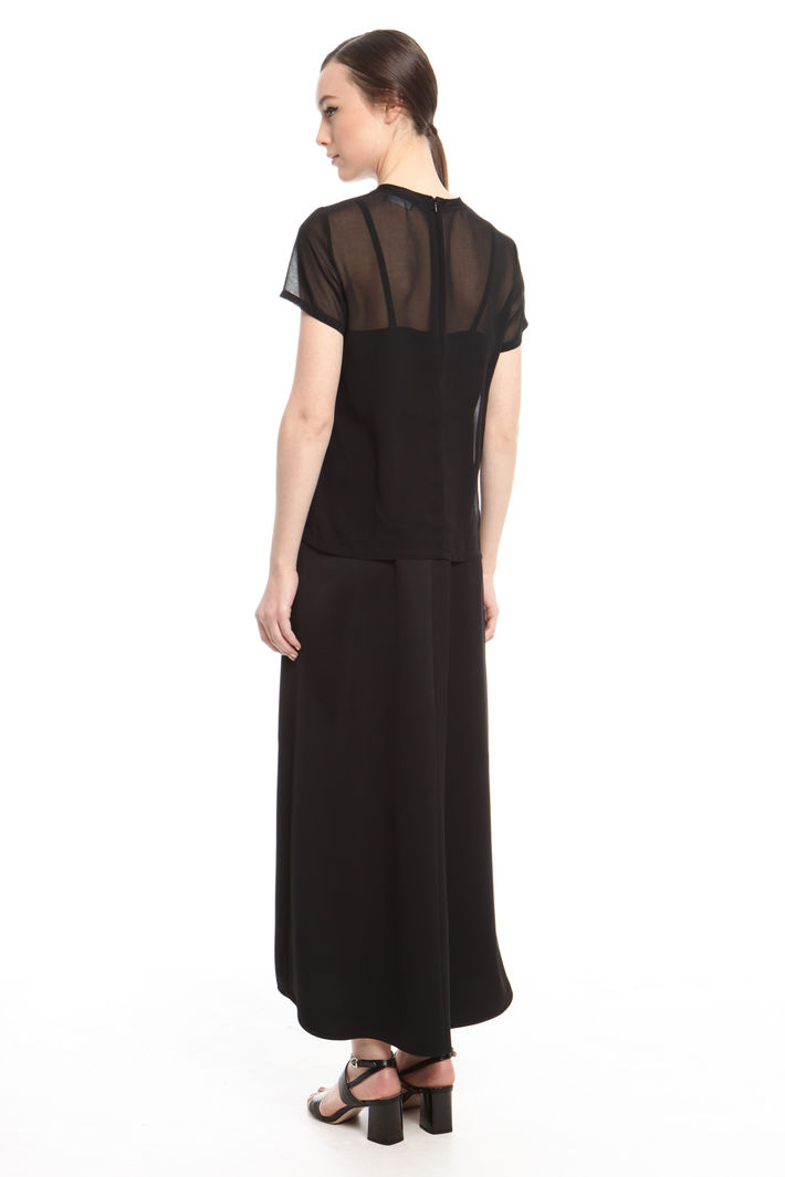 Abito in crepe con top Diffusione Tessile Abito in crepe con top Diffusione Tessile
