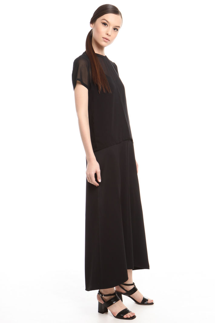 Abito in crepe con top Diffusione Tessile Abito in crepe con top Diffusione Tessile