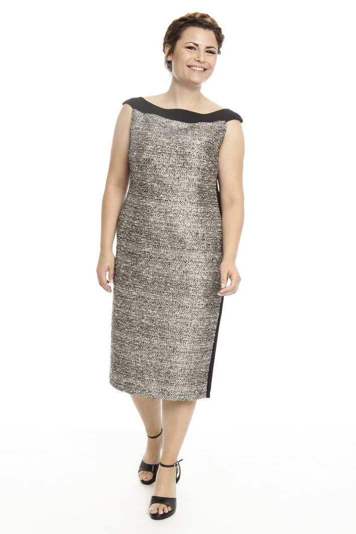 Abito tubino con inserto lurex Intrend Abito tubino con inserto lurex Intrend
