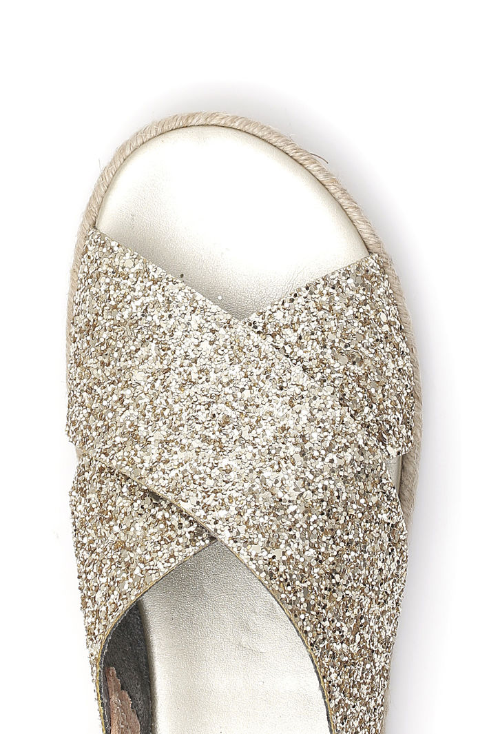 Sandalo basso glitterato Fashion Market Sandalo basso glitterato Fashion Market