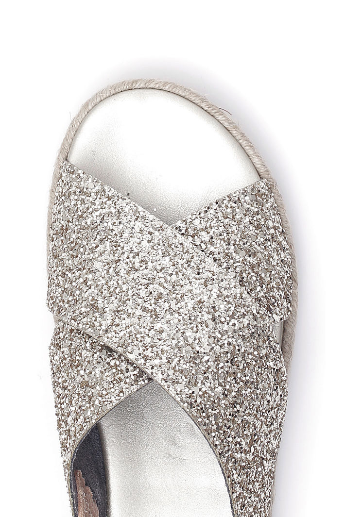 Sandalo basso glitterato Fashion Market Sandalo basso glitterato Fashion Market