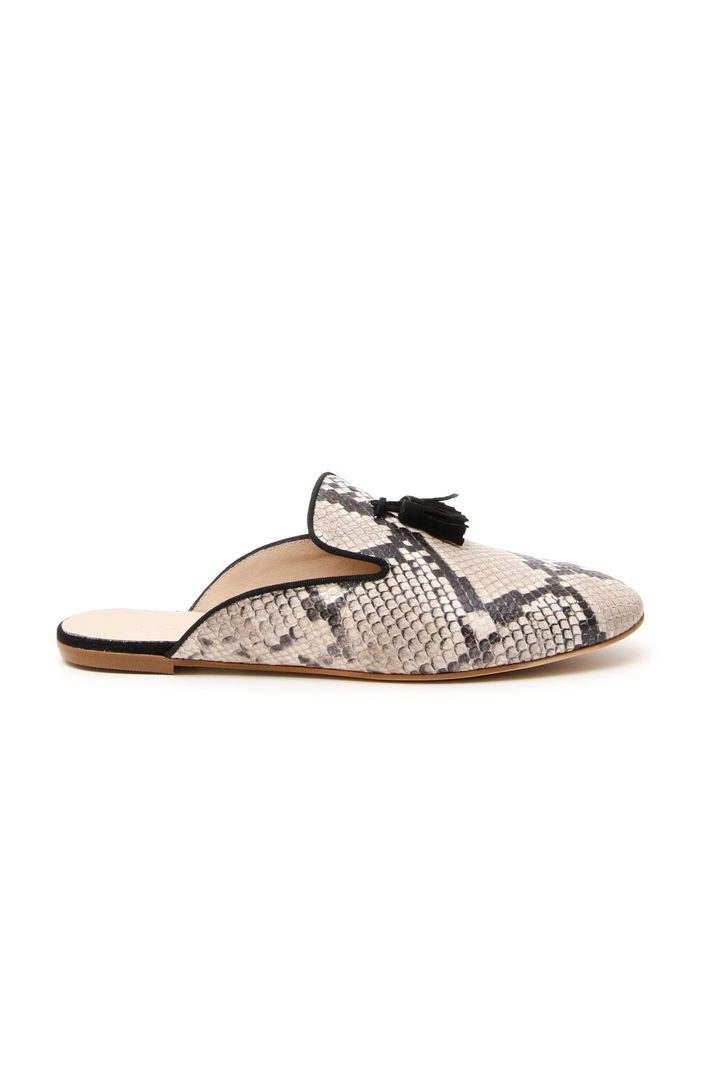 Sabot in pelle effetto rettile Fashion Market Sabot in pelle effetto rettile Fashion Market