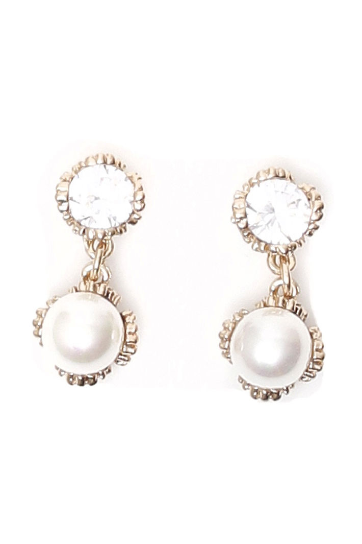 Orecchini con strass e perle Fashion Market Orecchini con strass e perle Fashion Market