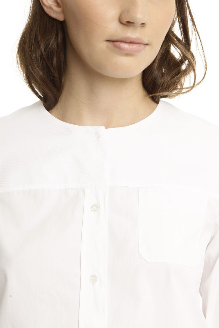 Camicia in popeline e piquet Intrend Camicia in popeline e piquet Intrend