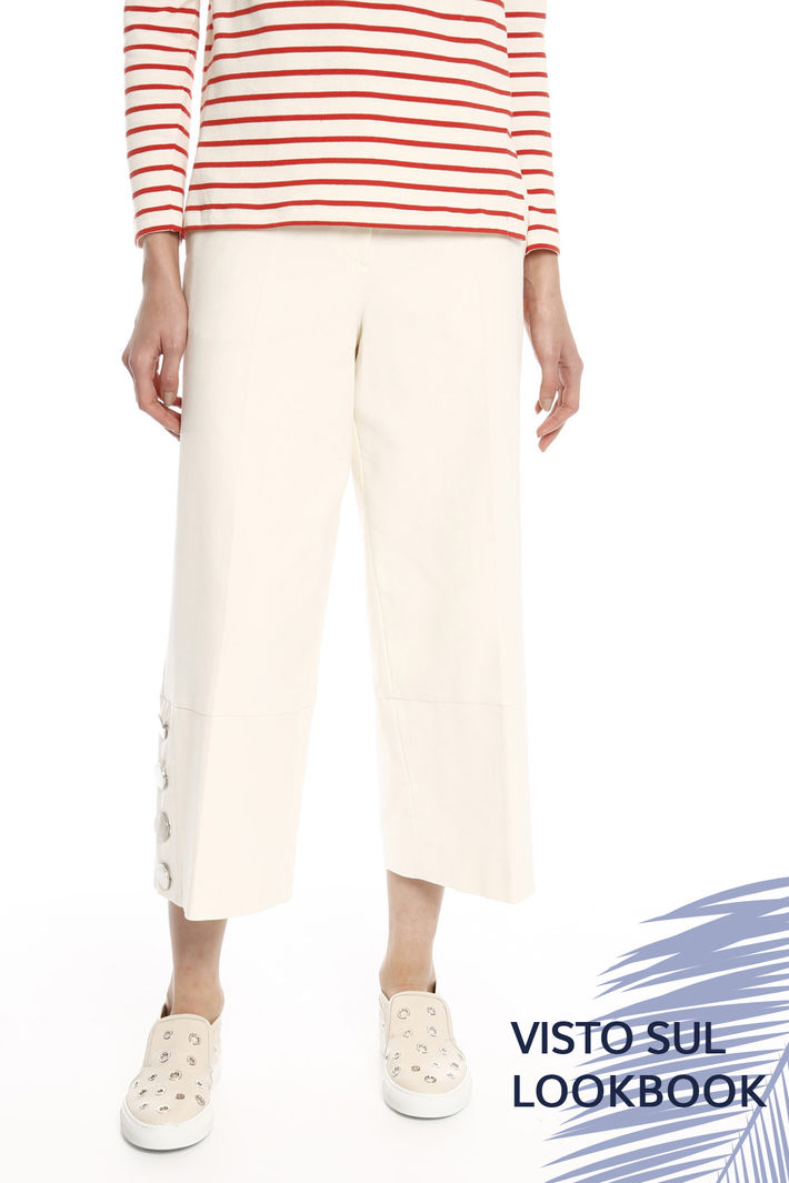 Pantalone con maxi bottoni Diffusione Tessile Pantalone con maxi bottoni Diffusione Tessile
