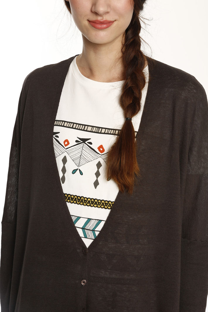 Cardigan in lino misto seta Intrend Cardigan in lino misto seta Intrend