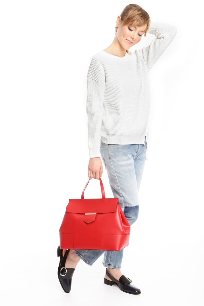 Borsa a mano in pelle liscia Intrend Borsa a mano in pelle liscia Intrend