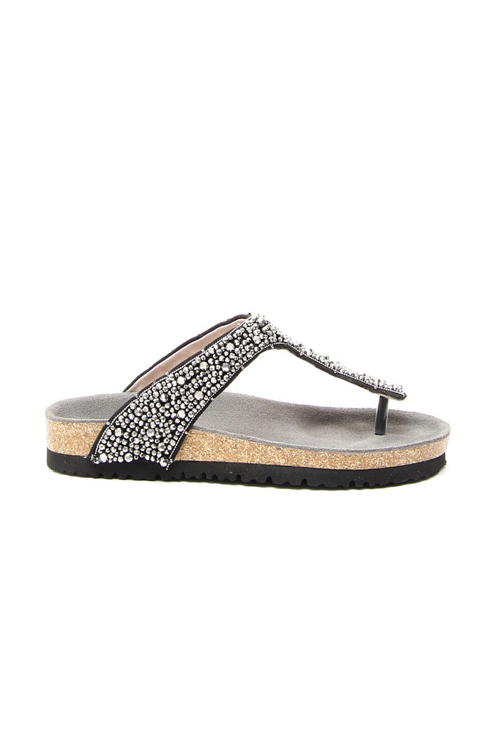 Ciabatta con perline ricamate Fashion Market Ciabatta con perline ricamate Fashion Market