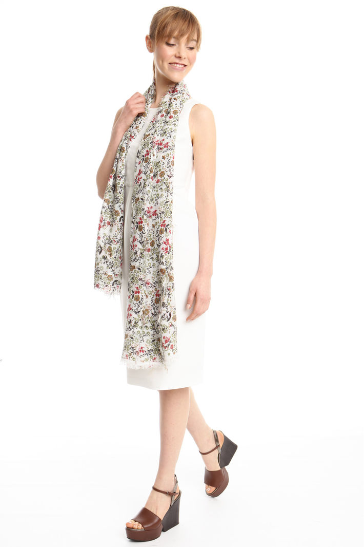 Sciarpa floreale con frange Fashion Market Sciarpa floreale con frange Fashion Market
