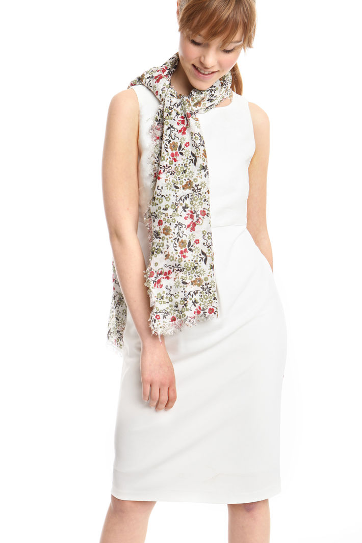 Sciarpa floreale con frange Fashion Market Sciarpa floreale con frange Fashion Market