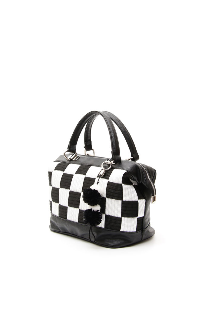 Borsa check con pon-pon Fashion Market Borsa check con pon-pon Fashion Market