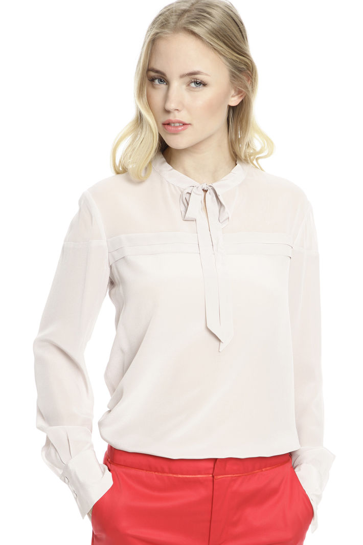 Blusa con inserti georgette Intrend Blusa con inserti georgette Intrend
