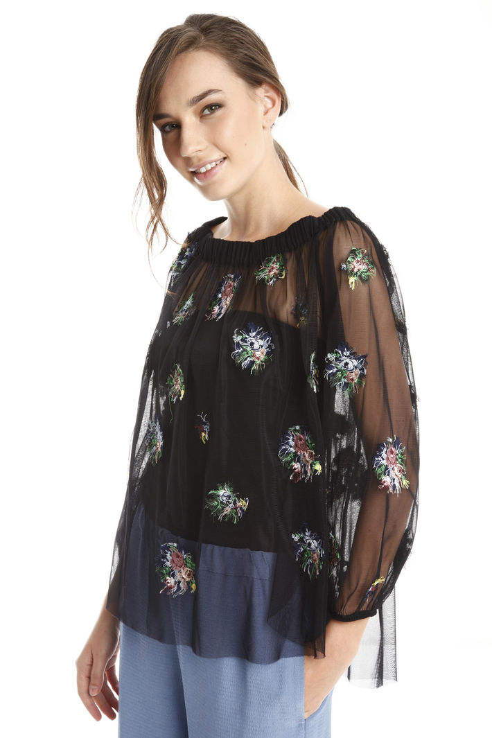 Casacca in tulle e top Diffusione Tessile Casacca in tulle e top Diffusione Tessile