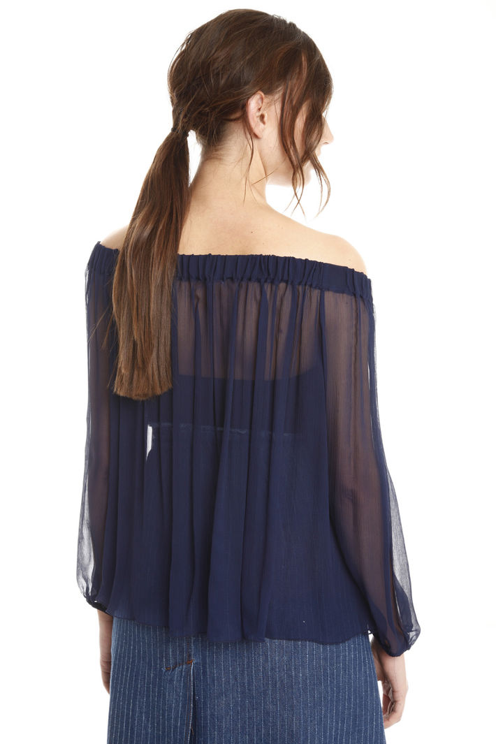 Blusa in creponne con top Intrend Blusa in creponne con top Intrend