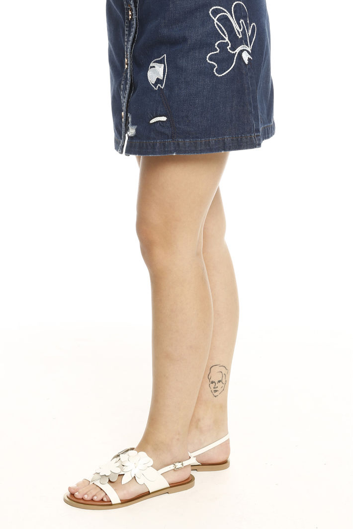 Gonna ad A in denim Diffusione Tessile Gonna ad A in denim Diffusione Tessile