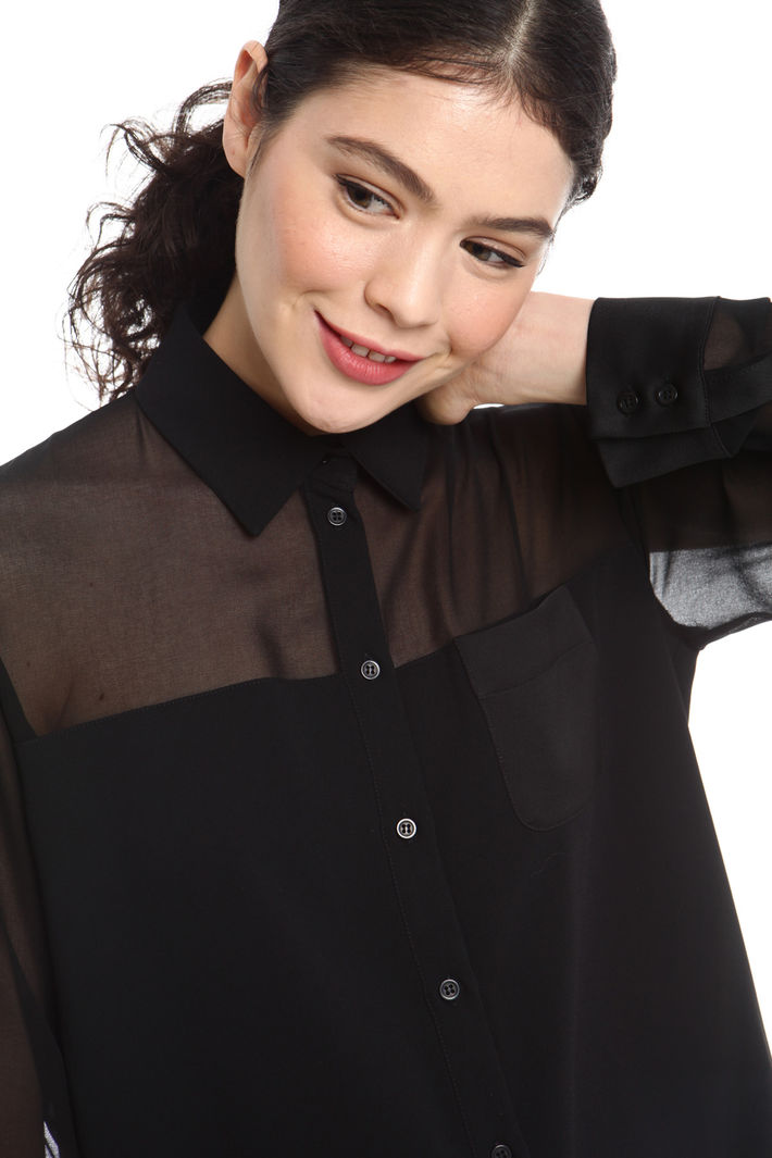 Camicia con carré trasparente Fashion Market Camicia con carré trasparente Fashion Market