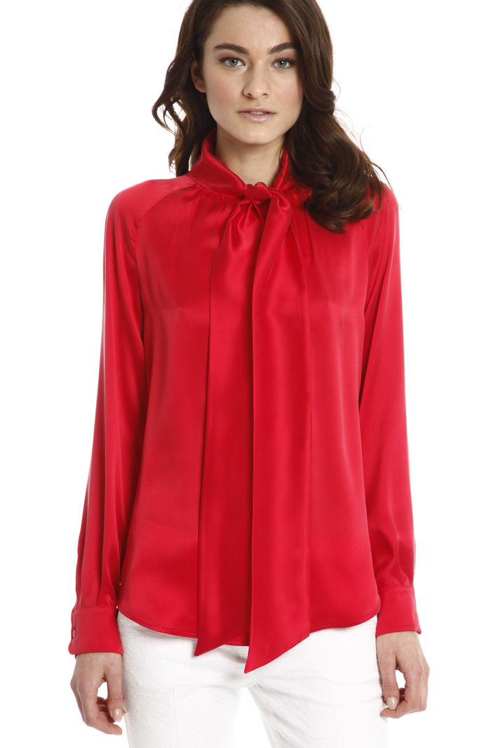 Blusa in raso con fiocco Fashion Market Blusa in raso con fiocco Fashion Market