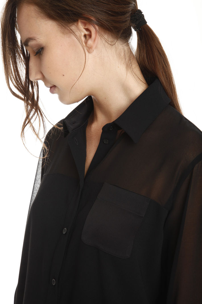 Camicia con carrè trasparente Fashion Market Camicia con carrè trasparente Fashion Market