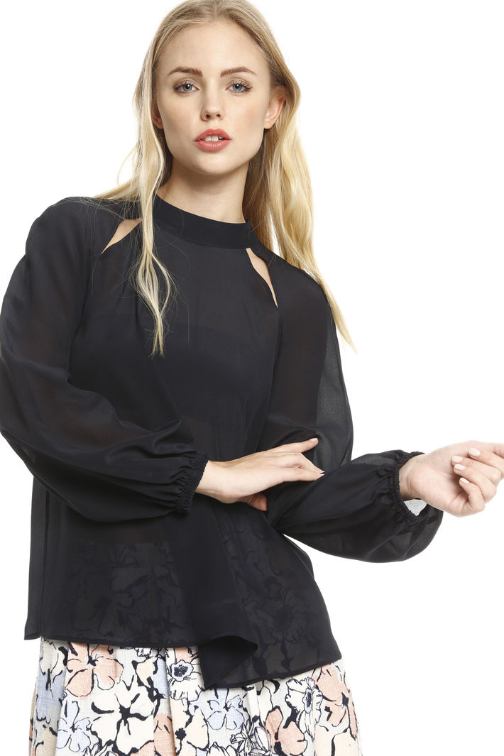 Blusa in seta con cut-out Fashion Market Blusa in seta con cut-out Fashion Market