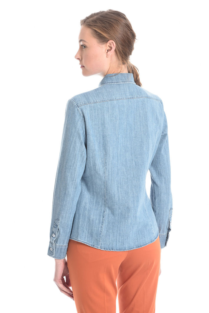 Camicia in denim di cotone Fashion Market Camicia in denim di cotone Fashion Market