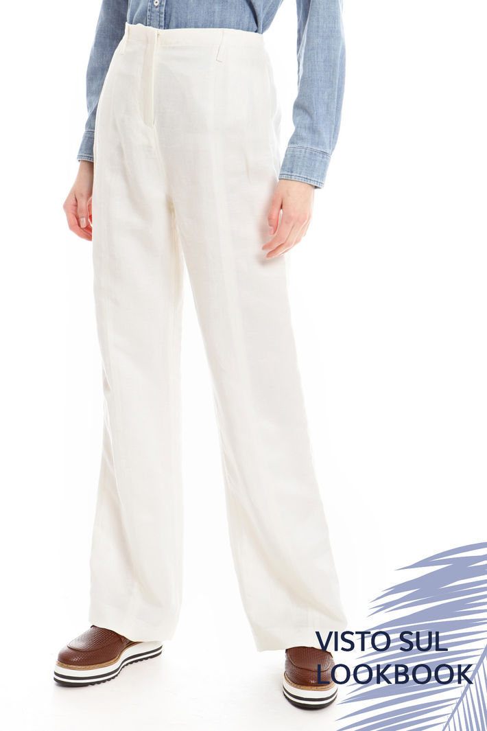 Pantalone palazzo in lino Intrend Pantalone palazzo in lino Intrend