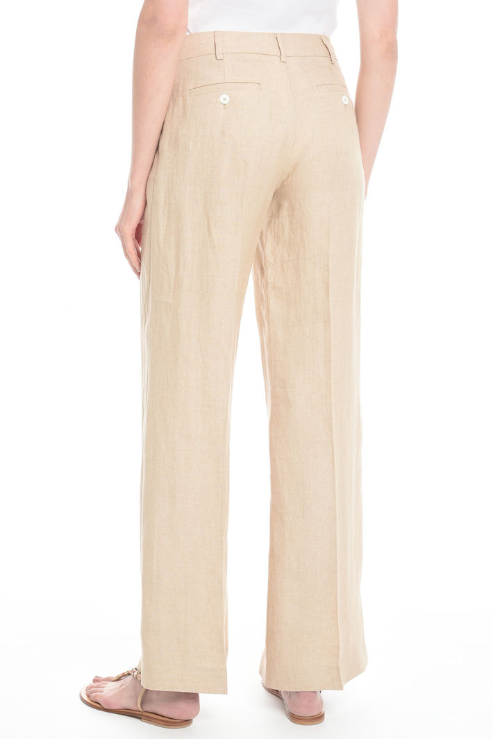 Pantaloni lunghi in puro lino Fashion Market Pantaloni lunghi in puro lino Fashion Market