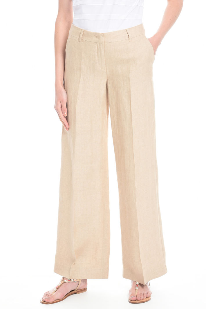 Pantaloni lunghi in puro lino Fashion Market Pantaloni lunghi in puro lino Fashion Market