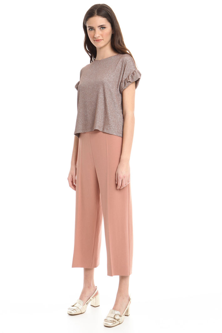 Pantaloni cropped in cady Fashion Market Pantaloni cropped in cady Fashion Market