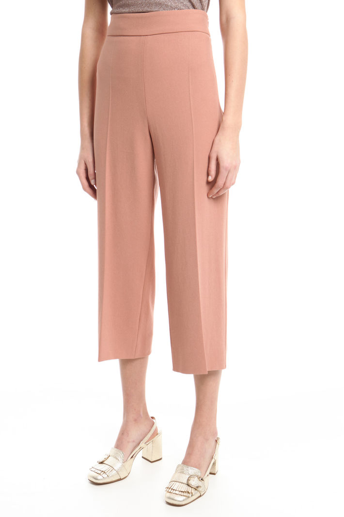 Pantaloni cropped in cady Fashion Market Pantaloni cropped in cady Fashion Market