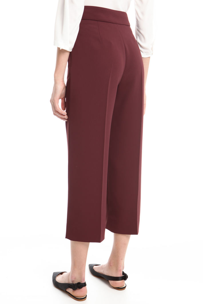 Pantaloni cropped in cady Fashion Market Pantaloni cropped in cady Fashion Market